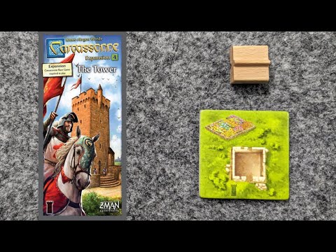 WHAT'S NEW Carcassonne Expansion 4: The Tower and PLAYTHROUGH and RANKING