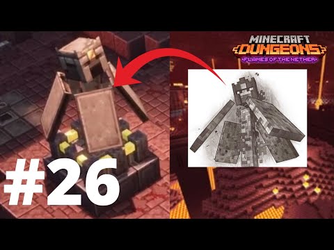 Hovering Inferno! Minecraft Dungeons Play-through Part 26 | Flames of the Nether: Nether Fortress