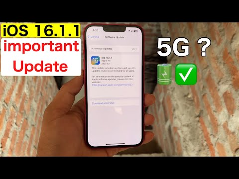 iOS 16.1.1 Update Released ! || What’s New || 5G ? battery Life ?
