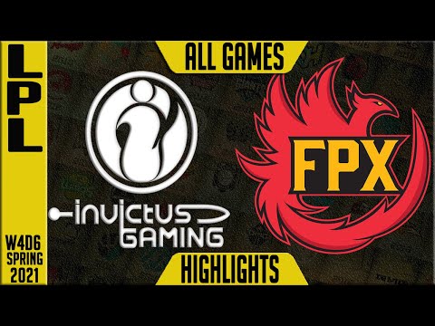 IG vs FPX Highlights ALL GAMES | LPL Spring 2021 W4D6 | Invictus Gaming vs FunPlus Phoenix