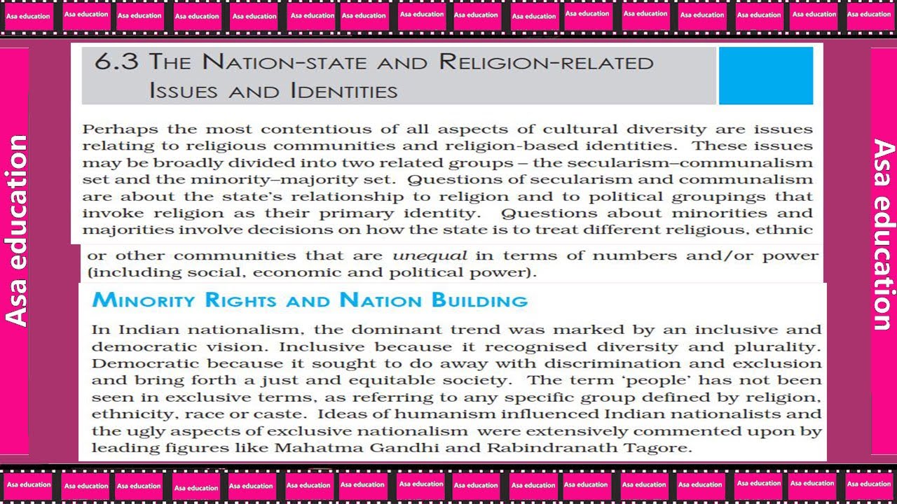 Ch 6.5 The Challenges of Cultural Diversity (Sociology, Grade 12, CBSE) Easy exp in Hindi