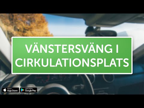 ÖVNINGSKÖR - Vänstersväng i cirkulationsplats