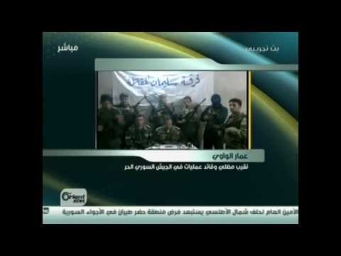 لقاء تلفزيوني مع النقيب عمار الواوي للحديث عن سير المعارك في العديد من جبهات سورية