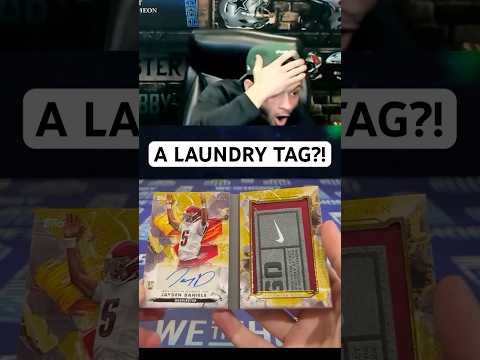 There's a LAUNDRY TAG INSIDE this card?!? 🤯
