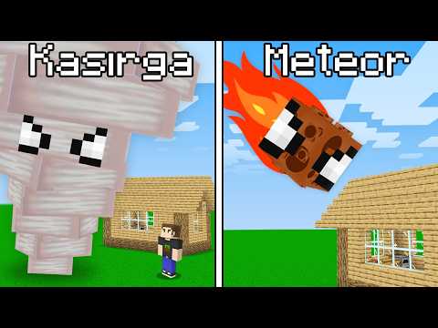 Minecraft AMA Doğal Afetlere DÖNÜŞTÜM