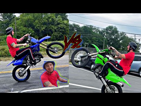2022 YZ85 BIG WHEEL VS 2022 KX112!!