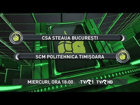 Handbal masculin: CSA Steaua Bucureşti - SCM Politehnica Timişoara, în direct la TVR1