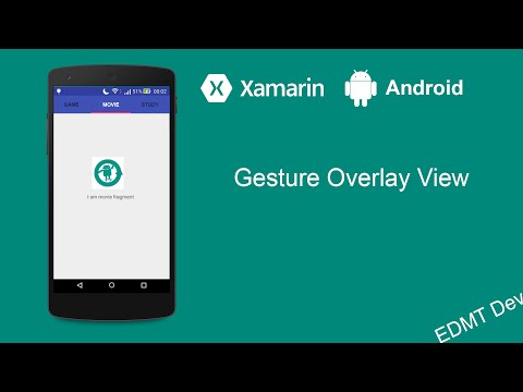Xamarin Android Tutorial Gesture Overlay View