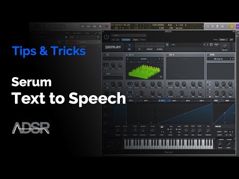 Serum Tutorial: How to Make Serum Literally Talk (Secret Wavetable Feature)