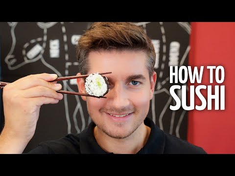 Sushi Zuhause selber machen [mit Bambusmatte]