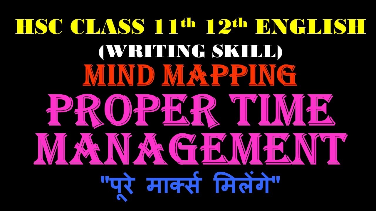 Proper Time Management Mind Mapping