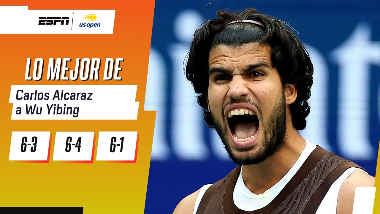 ALCARAZ SE PUSO EL TRAJE DE CANDIDATO Y AVANZÓ DE RONDA EN EL US OPEN | RESUMEN