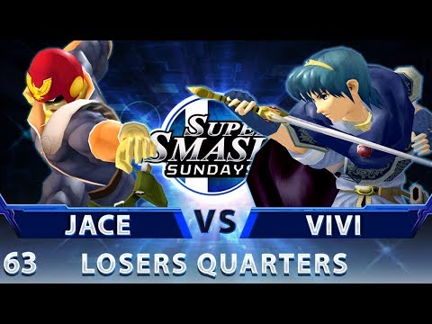 SSS 63 - Jace (Falcon) vs. Vivi (Marth) - SSBM Top 16 Losers Quarters - Smash Melee