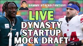 LIVE Dynasty Startup Mock Draft + Q&A!