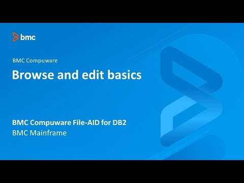 BMC Compuware File-AID for Db2 - Browse and edit basics