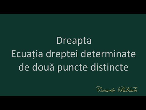 Ecuația dreptei în plan 3