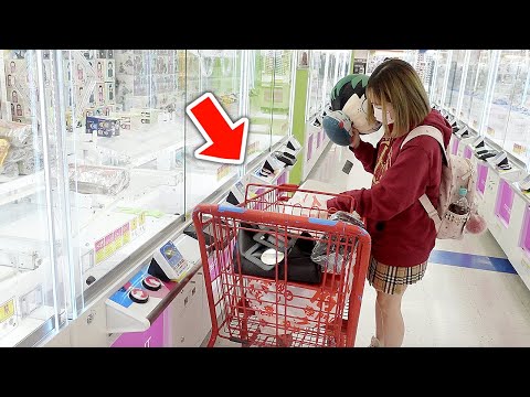 $2 markers!? BEST $300 Crane Game Challenge EVER!! in Japan