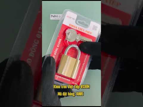 Khóa treo đồng thường Việt Tiệp 0138M 4 phân chìa