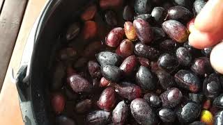 Classic home made organic kalamata olives