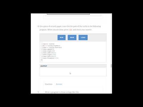 Lc101 Think Python Chapter 4 Q8