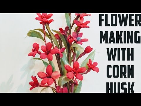 FLOWER MAKING USING CORN HUSK