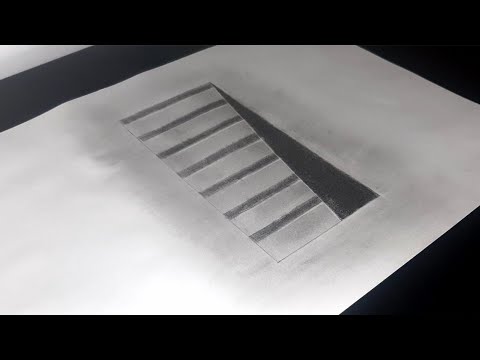 Easy Drawing How to Draw 3D Steps in a Hole