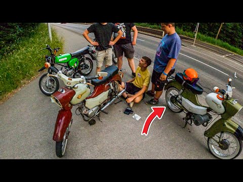 REIFENPLATZER bei der Simson Ausfahrt | Simson Motovlog