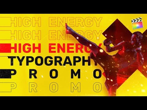 Apple Motion Template: Energy Typography Promo | For Final Cut & Apple Motion