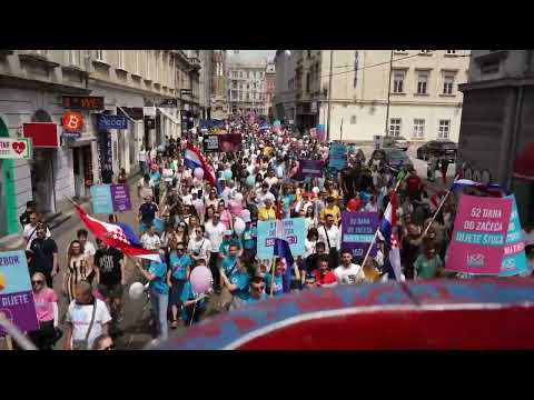 Zagreb, Hod za život, 14. 5. 2022. - atmosfera na Hodu