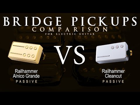 Railhammer ALNICO GRANDE vs CLEANCUT - Bridge Guitar Pickup Comparison Tone Demo