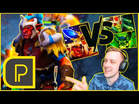 Troll Aghs vs 2 Nasty Heroes - Purge Troll Warlord