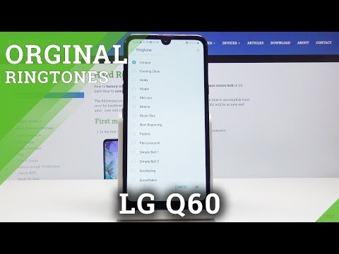 Change Ringtone in LG Q60 – List of Ringtones