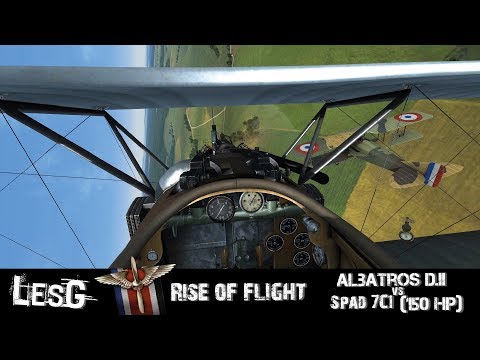 Rise of Flight: Albatros D.II vs Spad7 C1 (150PS)