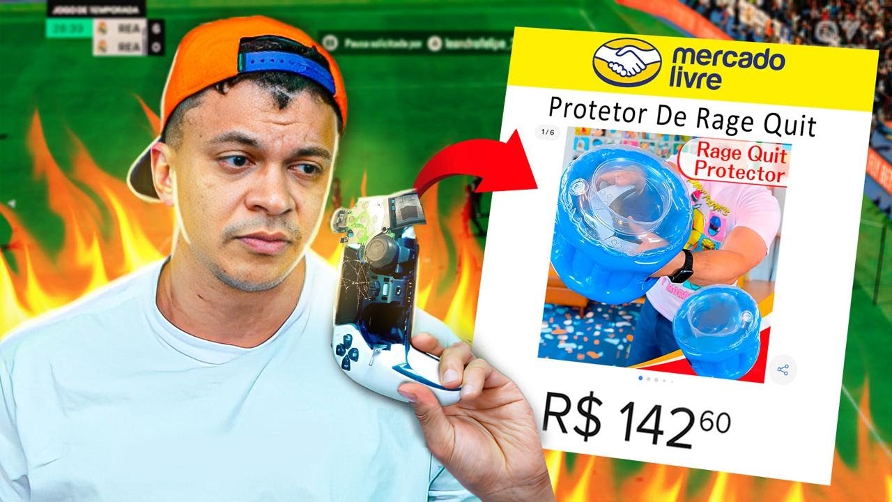 COMPREI UM PROTETOR DE RAGE QUIT! SERÁ QUE FUNCIONOU?? KKKKKKKKK