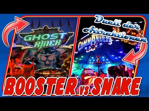 Duell der Attraktionen - "Überschlag-Fahrgeschäfte" Booster vs Shake