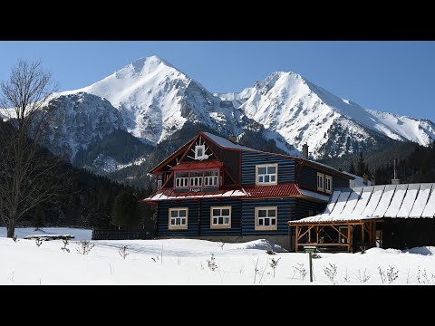 Monkova dolina valley in Ždiar, High Tatras, Slovakia - cinematic video