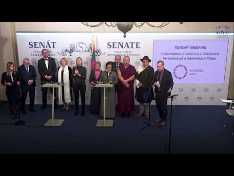 Press conference at Czech Senate, Prague, The Czech Republic  Nov 14, 2022