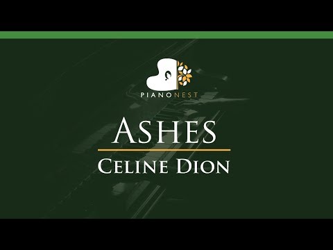 Celine Dion - Ashes - LOWER Key (Piano Karaoke / Sing Along)