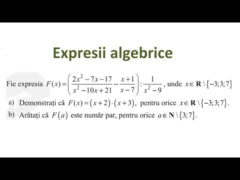Expresii algebrice - exercitii rezolvate (Clasa a VIII-a)