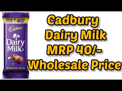 Cadbury Dairy Milk MRP 40 Wholesale Price August 2022