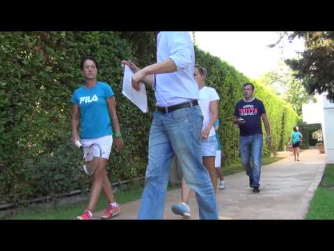 Wta Italiacom Open Palermo - Le tenniste palleggiano con i ragazzini