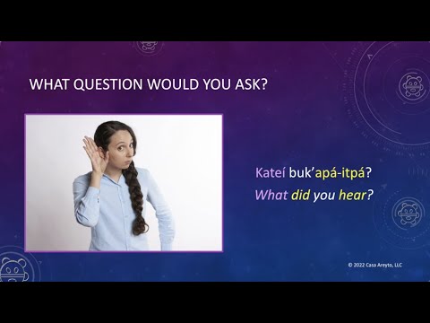 Let's Talk Taíno 71 - Taíno Question Word: What? 🤷🏻‍♀️