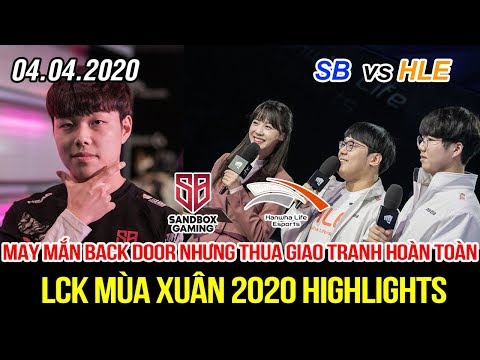 [LCK 2020] SB vs HLE FULL Highlights | Không còn may mắn back door, giao tranh yếu thế hoàn toàn