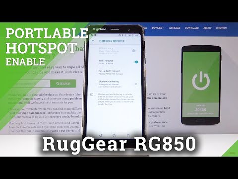 How to Activate Portable Hotspot in RugGear RG850 – Share Network