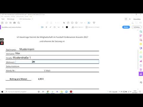 Mitgliedsbeitrag ganz einfach und bequem ausfüllen