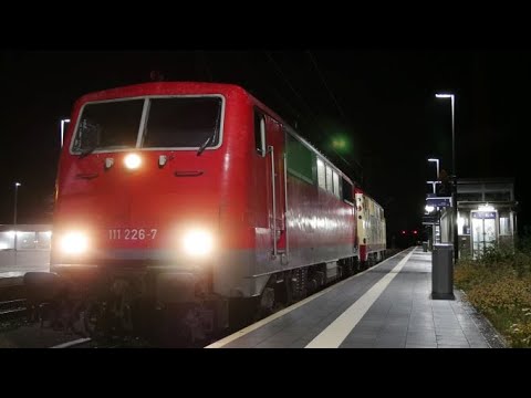 SmartRail überführt Loks durchs nächtliche Allgäu | 111 226 & 111 057 | Rail News Allgäu