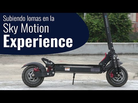 Subiendo lomas en la Sky Motion Experience, 2.000W para trepar