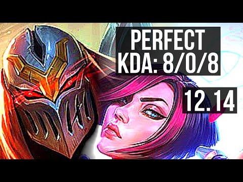 ZED vs FIORA (MID) | 8/0/8, 3.0M mastery, 700+ games, Legendary | NA Diamond | 12.14