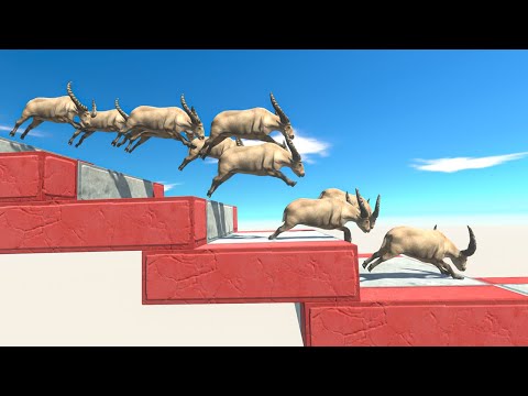 10x Mammals Neighbors attack Sir Carcharodontosaurus - Animal Revolt Battle Simulator