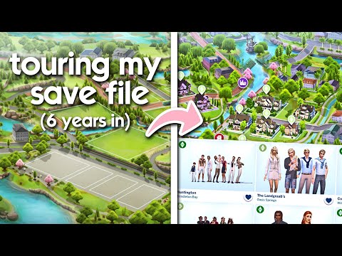 Touring My Save File So Far  | The Sims 4 Jessicapie Save File